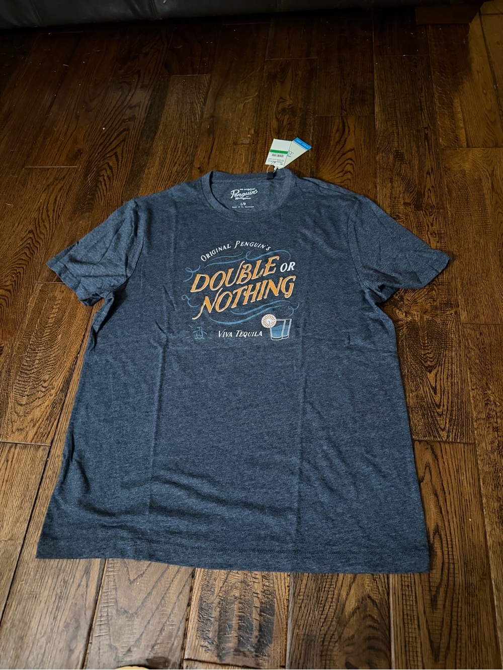 NWT Original Penguin Double or Nothing Navy Graphic Tee - Men’s Size L